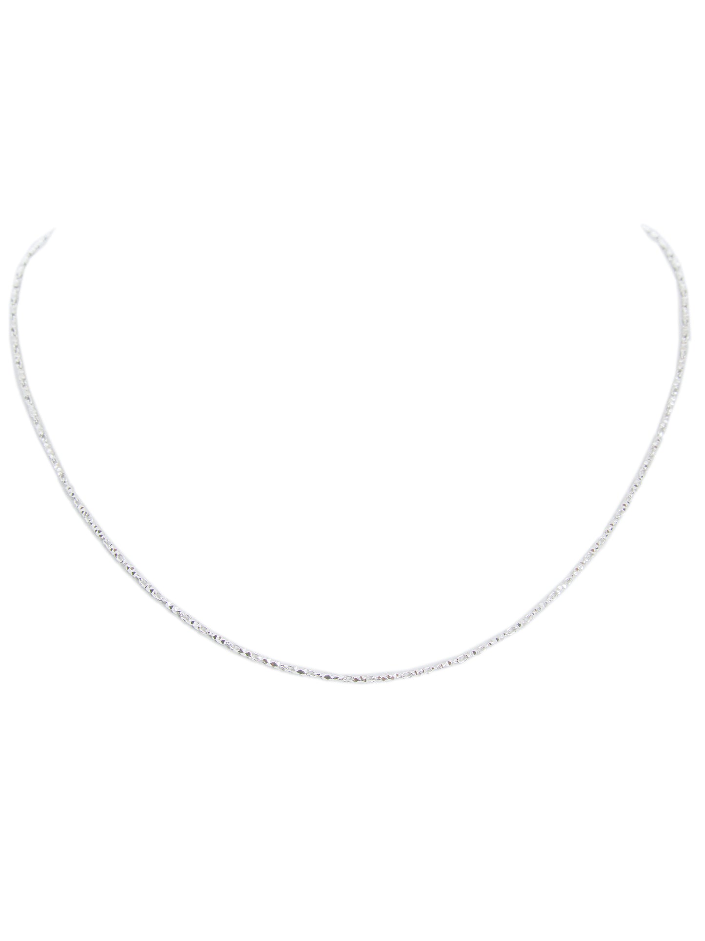 Pineapple Chain 1.5MM (White Gold)