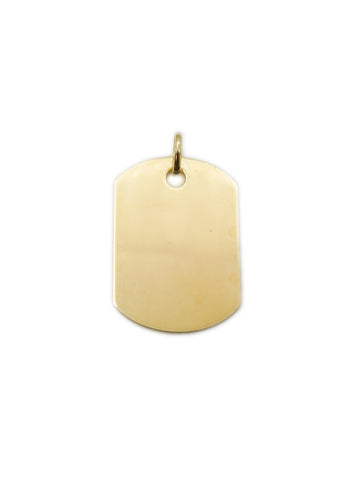 Gold Tag Pendant