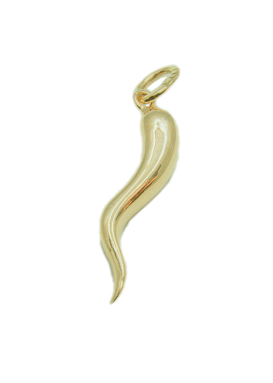 Italian Horn Gold Pendant