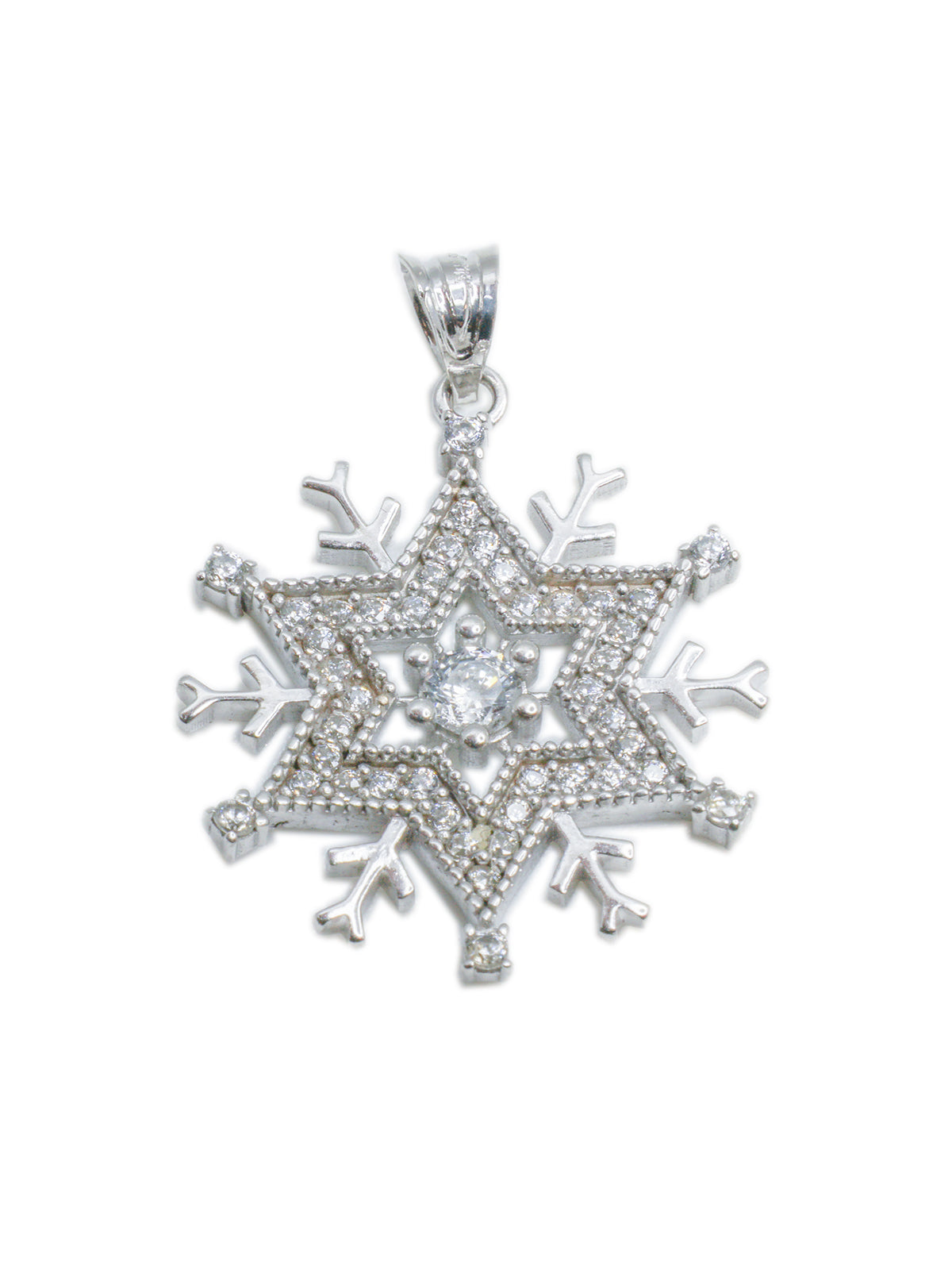 Gold Snowflake Pendant