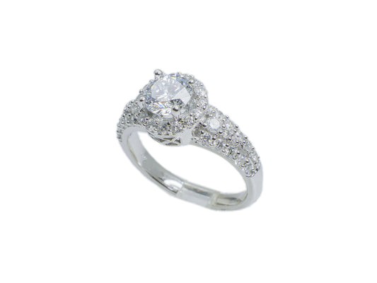  Alliance Halo en or et diamants 1.91ct