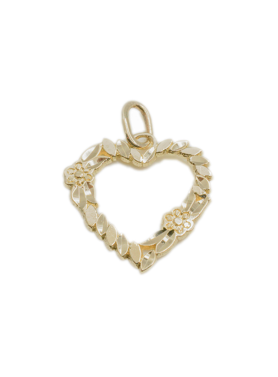 Pendentif Coeur en Or avec Coupe Diamant