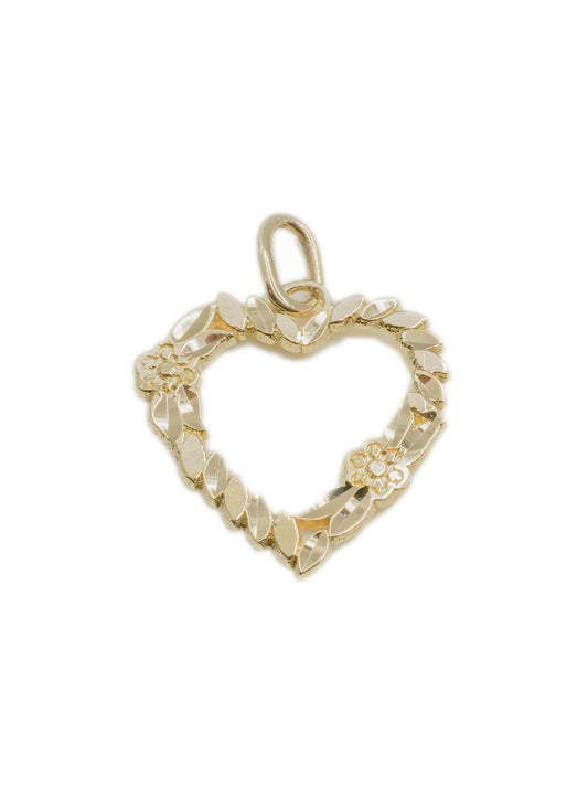 Pendentif Coeur en Or avec Coupe Diamant