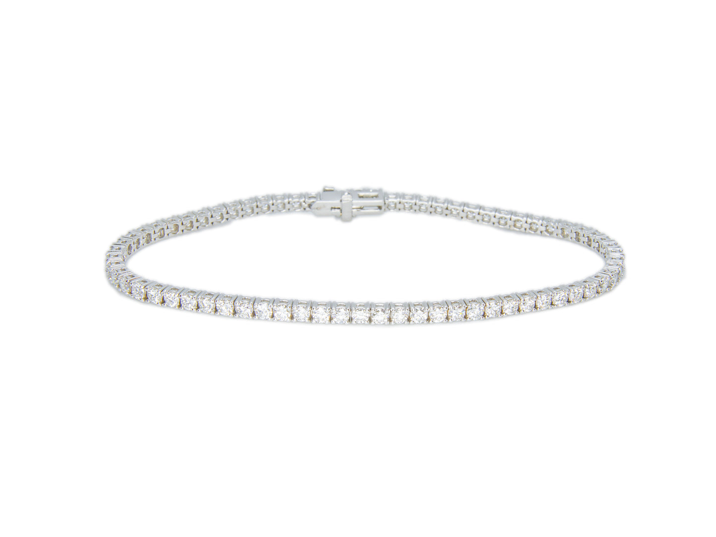 Bracelet Tennis en or et 3.45ct de diamants