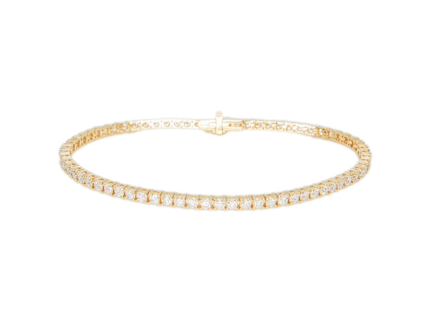 Bracelet Tennis en or et 3.45ct de diamants