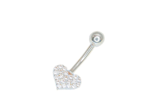 Heart Gold Belly Button Stud