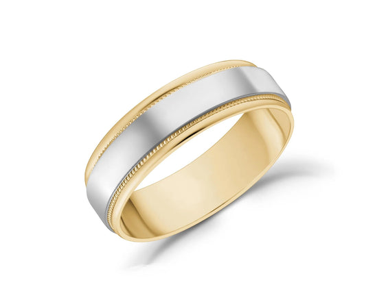 2 Tone Gold Band (Bombé)