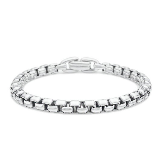 Box Link Bracelet 5mm (Silver)
