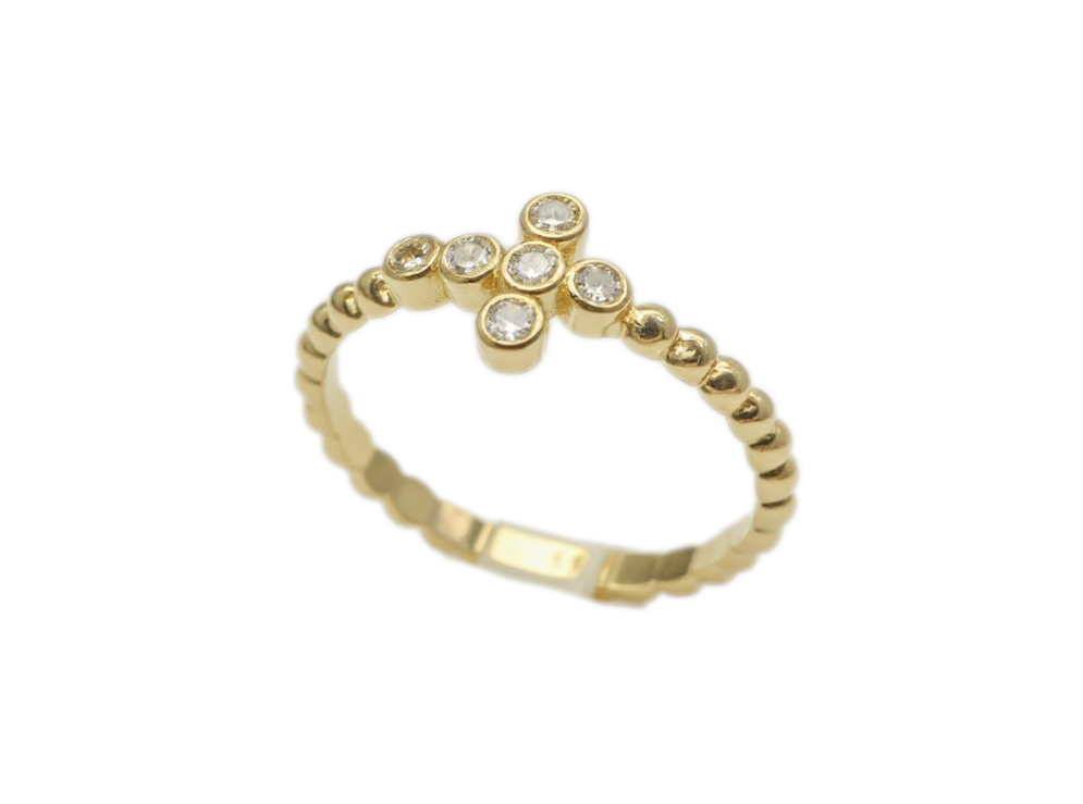Cross Gold Ring