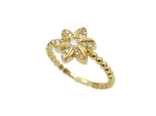 Flower Gold Ring