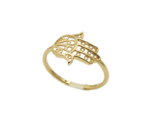 Fatima Hand Gold Ring
