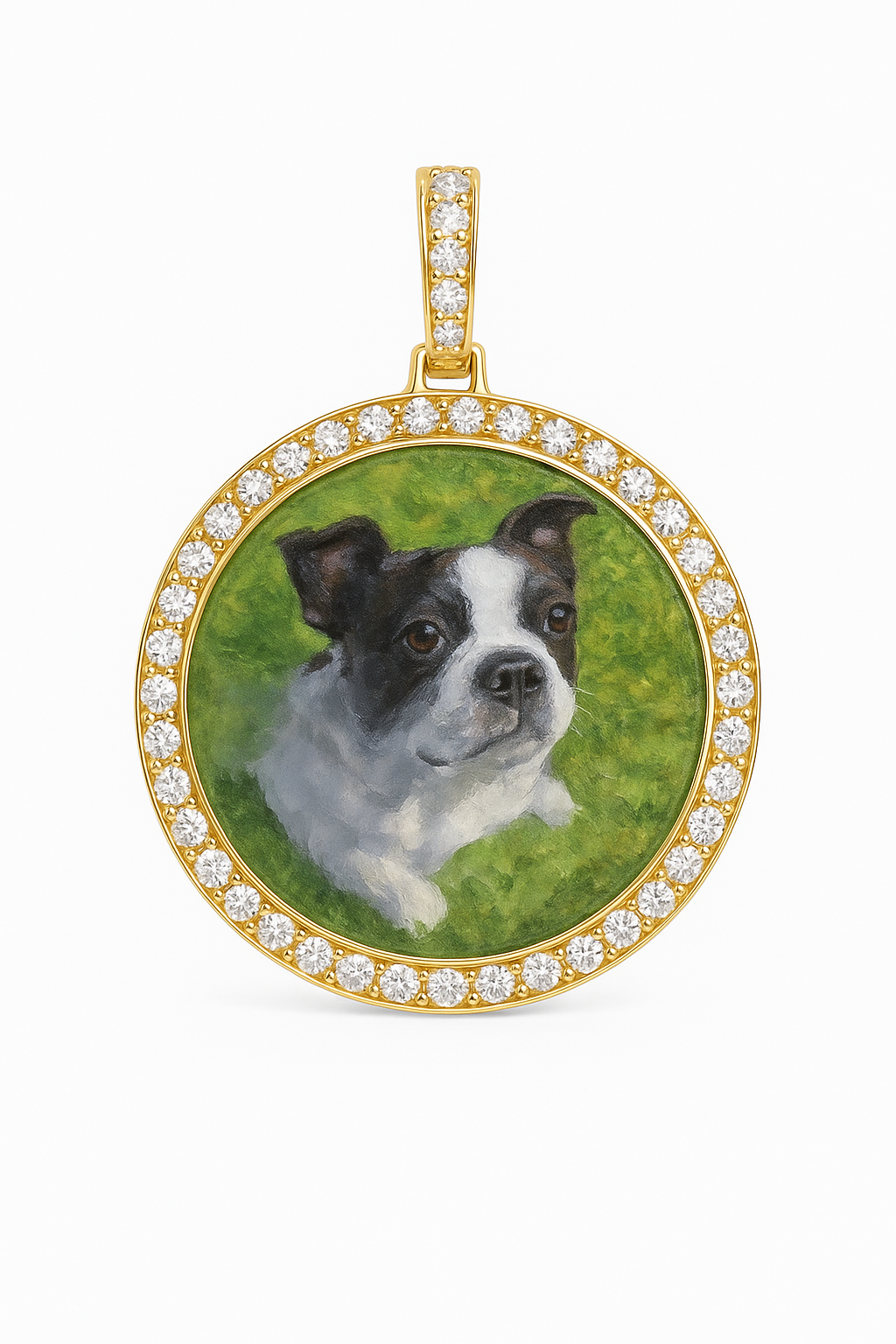 Memory Gold Pendant & 1.26ct Diamonds