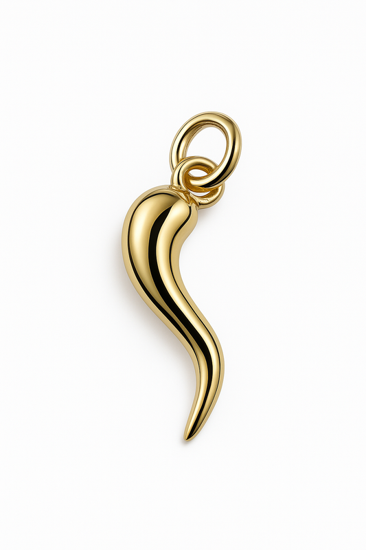 Italian Horn Gold Pendant
