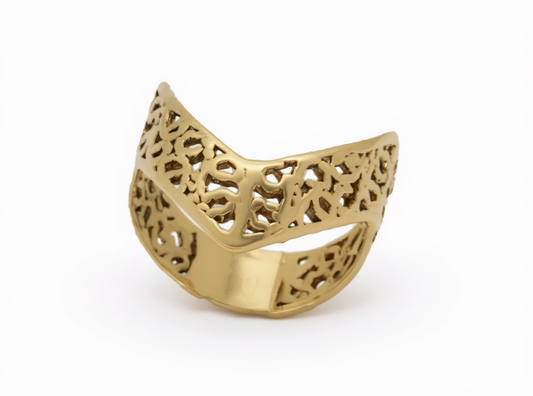 Bague filigrané en or