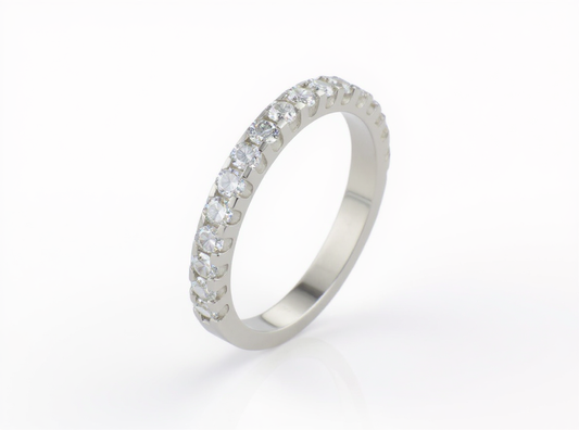 Bague semi-éternité en or