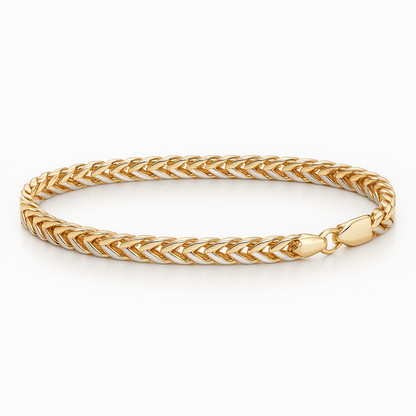 Franco 2 Tone Gold Bracelet 3.5mm