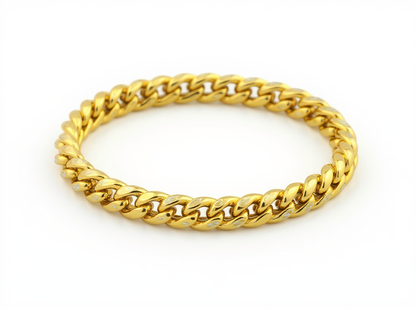 Bracelet Cubains, coupe Diamant 7 mm