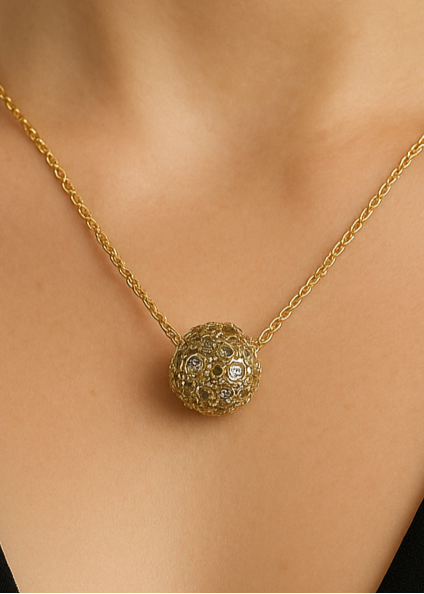 Sphere Gold Pendant