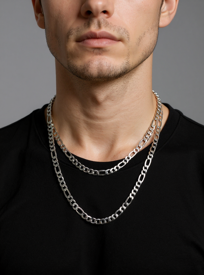 Figaro Chain 7mm (Silver)