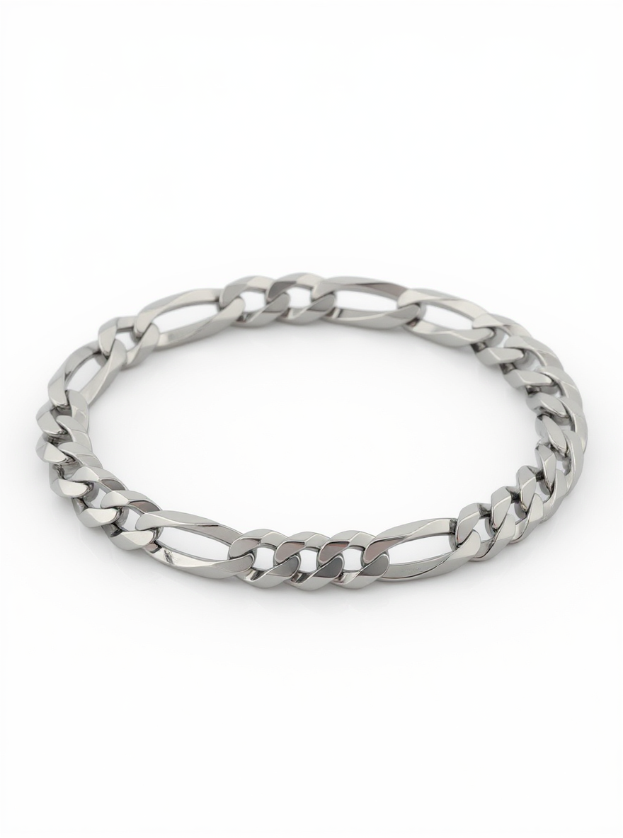 Figaro Bracelet 7mm (Silver)