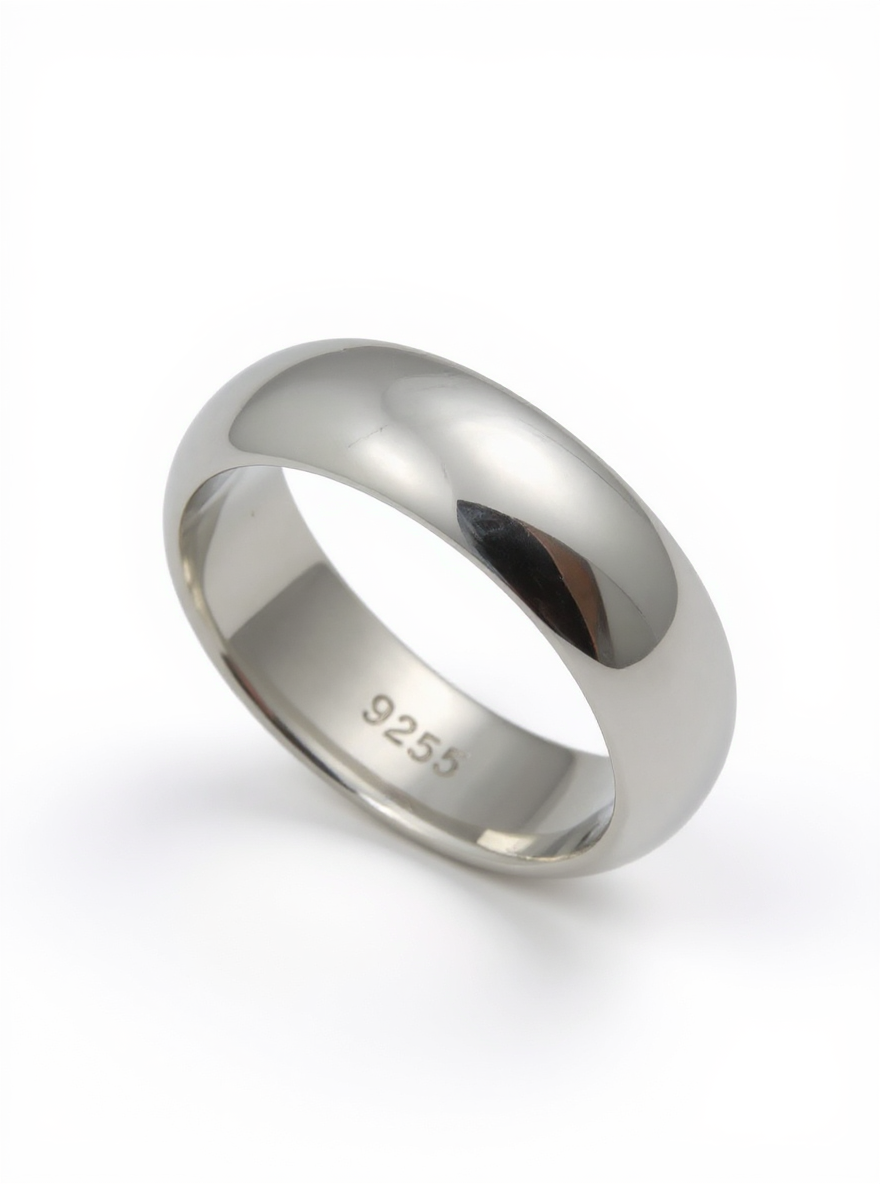 Silver 6.4mm Band