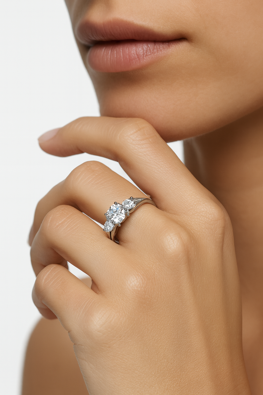 3 Stones Ring (Silver)