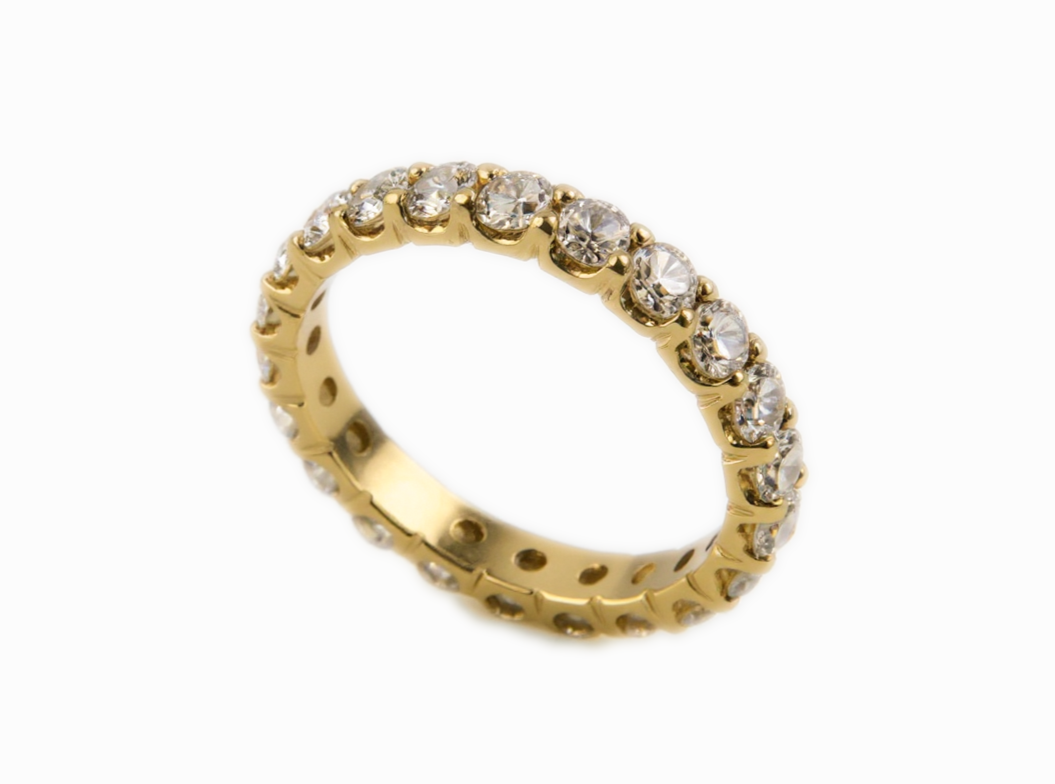 Eternity Gold Ring & 2.10ct Diamonds