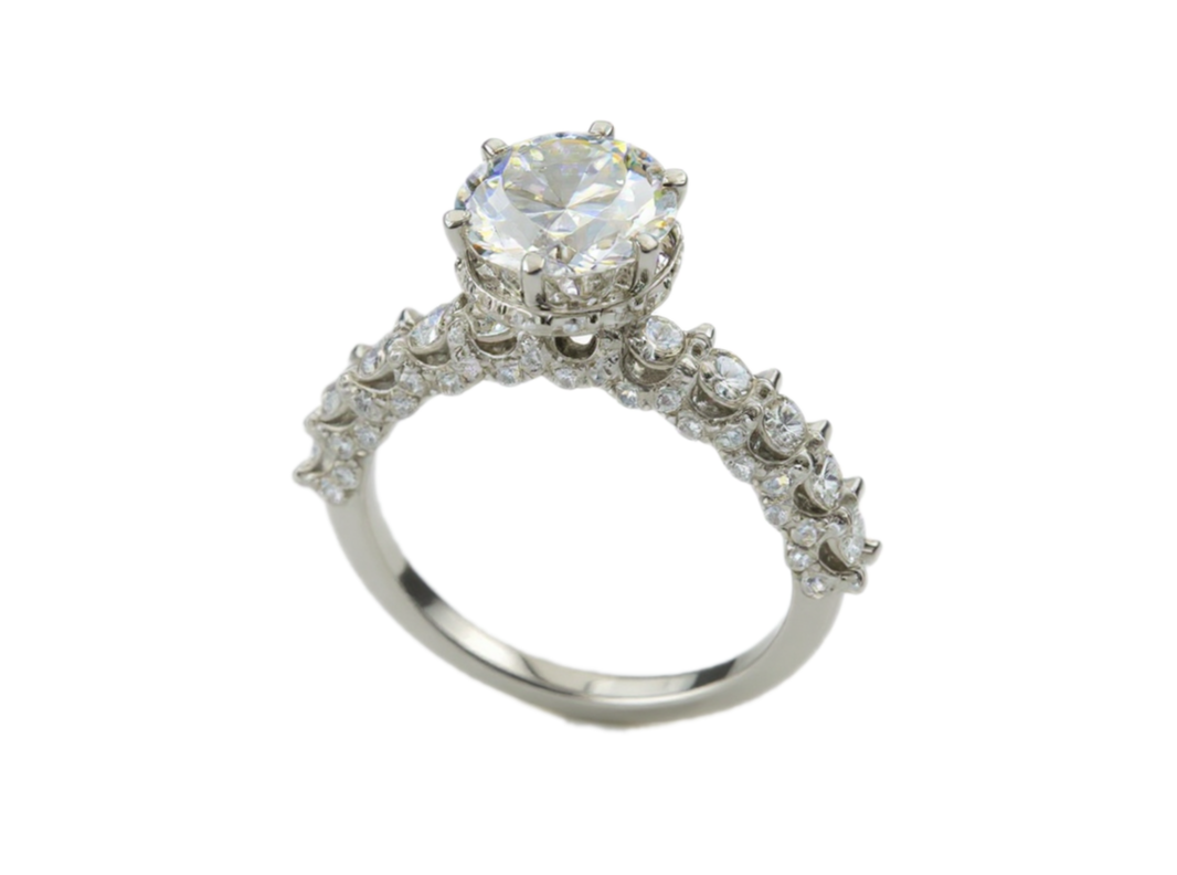 Hidden Halo Engagement Ring & 3.08ct Diamonds