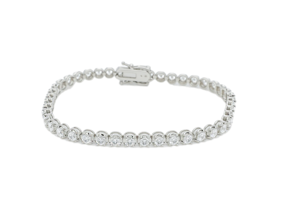 Tennis Gold Bracelet & 2.88ct Diamonds