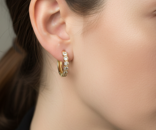 Pair of Gold Huggies