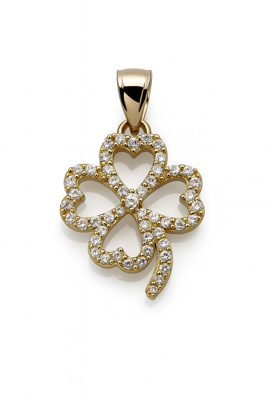 Lucky Clover Gold Pendant