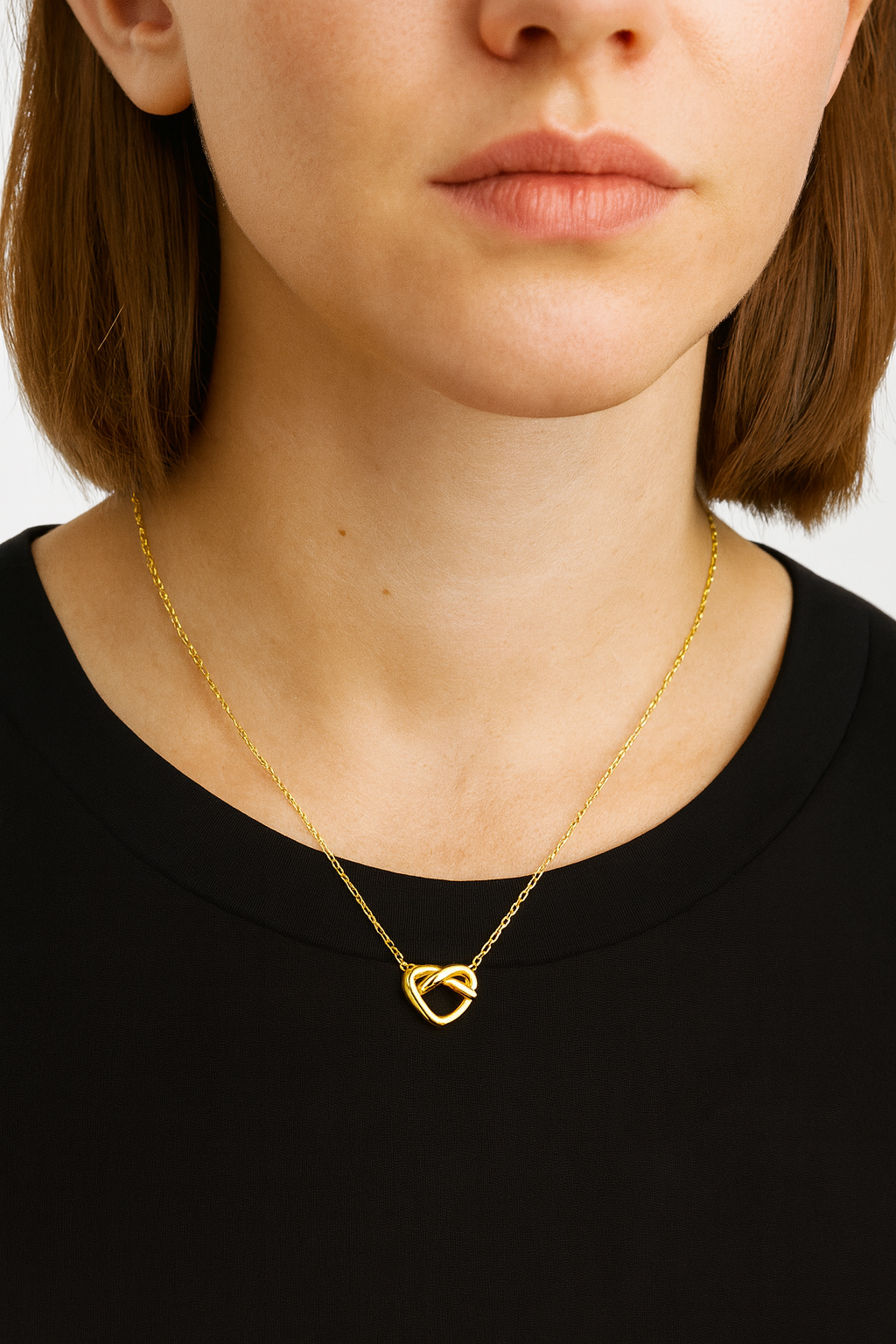 Infinity Heart Gold Necklace