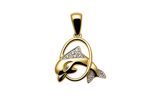 Dolphin Gold Pendant
