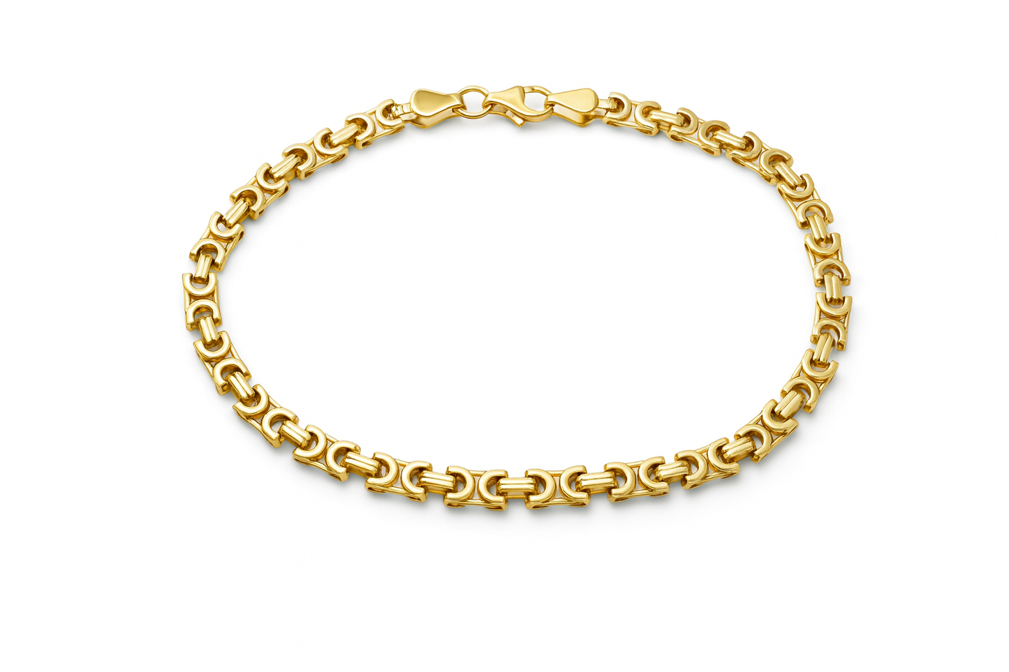 Flat Byzantine Gold Bracelet