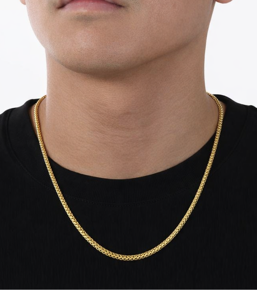 Solid Franco Gold Chain 2.5 MM