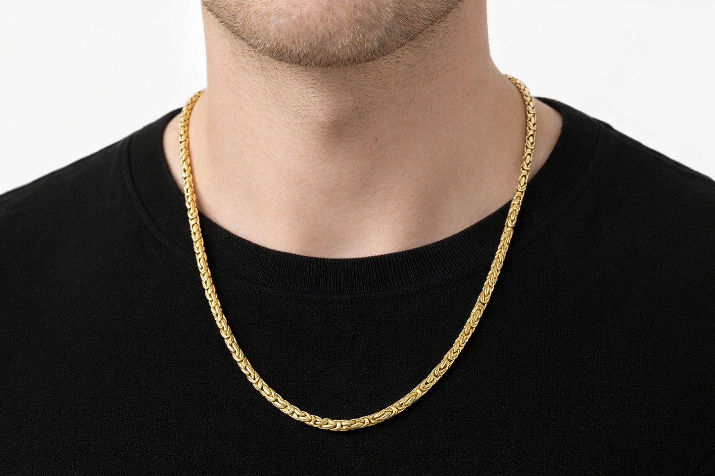 Solid Byzantine Gold Chain 3mm