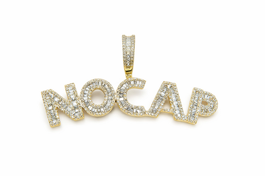 No Cap Gold Pendant & 1.85ct Diamonds