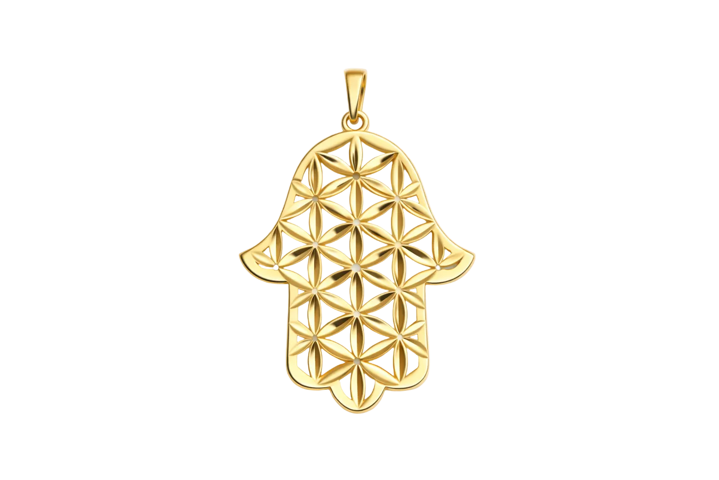Fatima Hand Gold Pendant