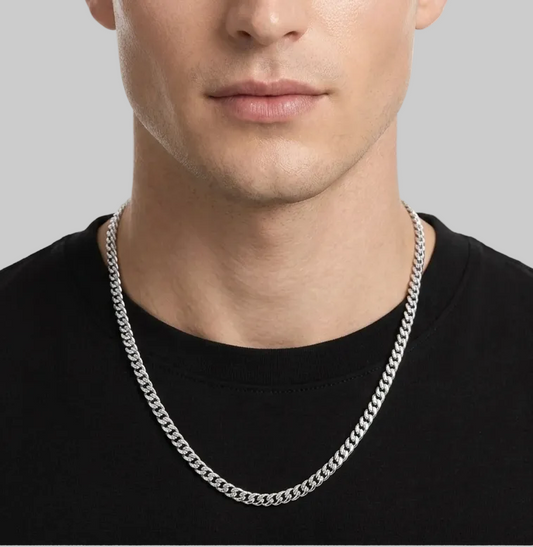Cuban Link Chain 5mm (Silver)
