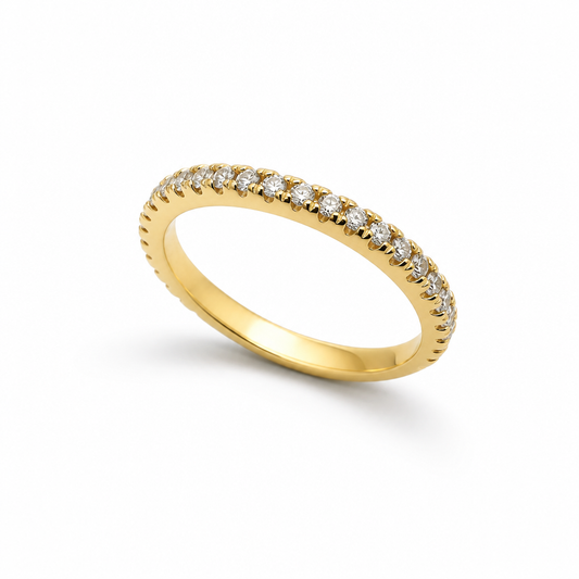 Half Eternity Gold Ring