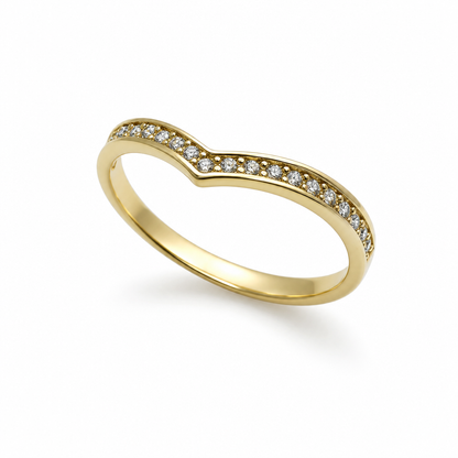 Gold ''V'' Ring
