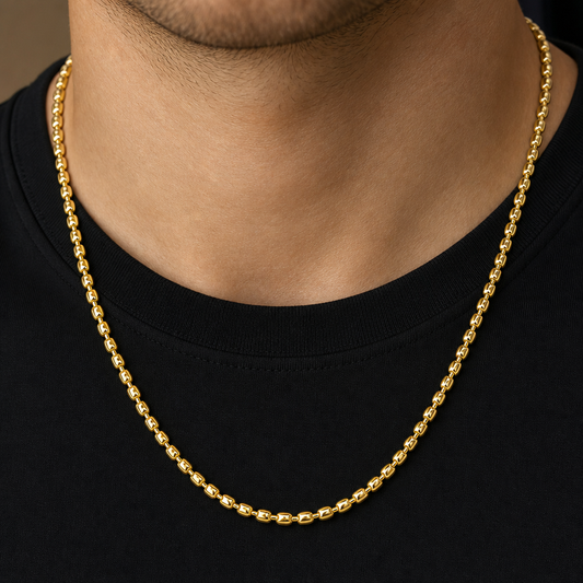 Chaîne barillet 3mm (argent 925)