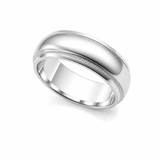 Gold 7mm Band (Bombé)