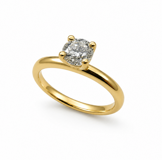 Bague en or et diamant solitaire de 0.50ct