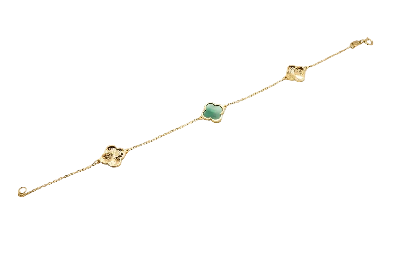 Bracelet en Or avec Trèfle