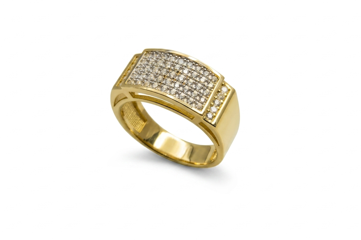 Bague Rectangulaire en Or