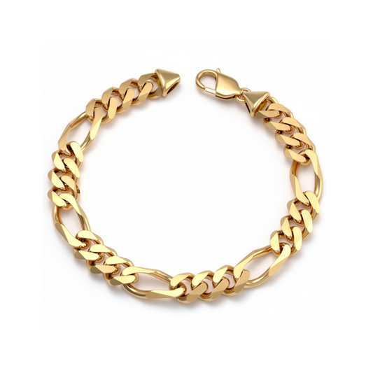 Bracelet Figaro en Or 8.5mm