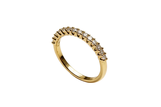 Half Eternity Gold Ring