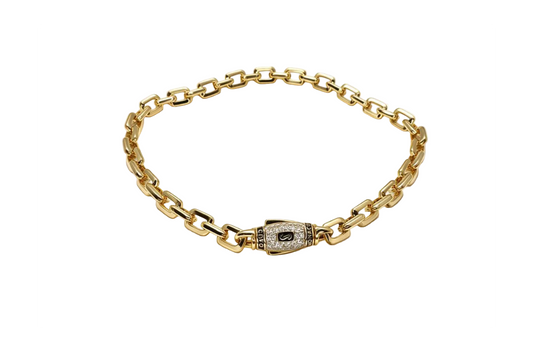 Monaco Cable Link Gold Bracelet 5mm