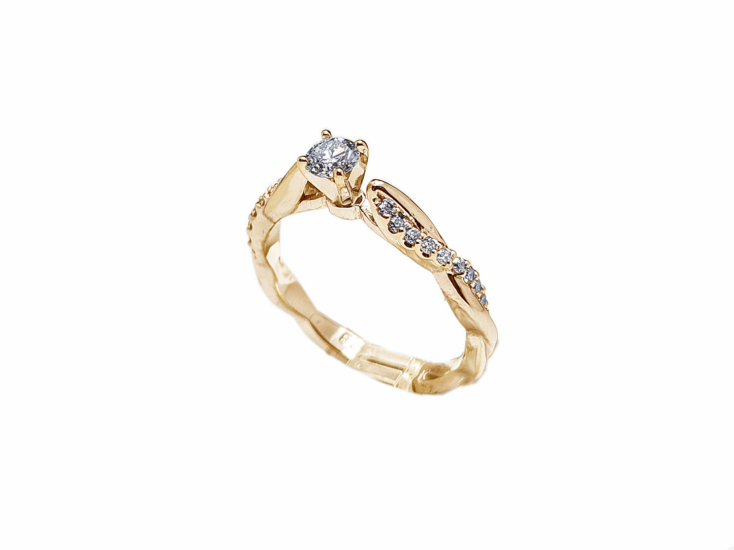 Infinity Gold Ring Set & 0.65ct Diamonds